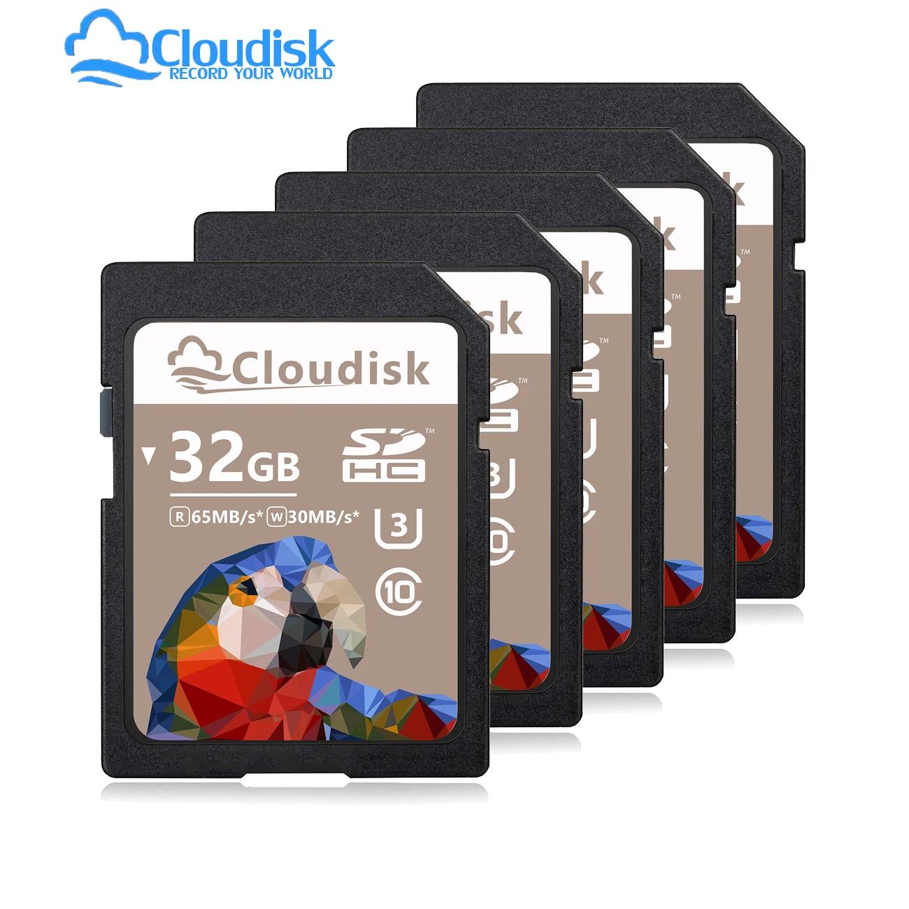 Clouddisk ڵ DV SLR ī޶ SD ī, SDXC U3 V30 ÷ ޸ ī, SDHC Class10 UHS-I, 32GB, 64GB, 128GB, 16GB, 8GB, 4GB, 5 